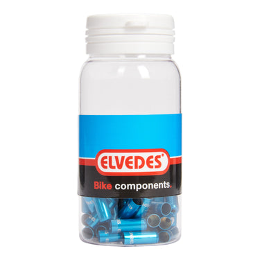 Elvedes pot kabelferrules 5.0mm | aluminium | blauw | p50
