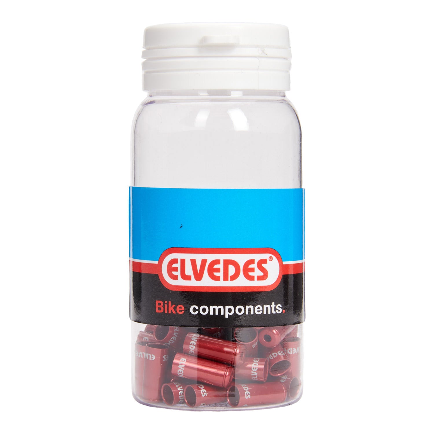 Elvedes cable cap 5mm sealed red (50x) alum. ELV2012004