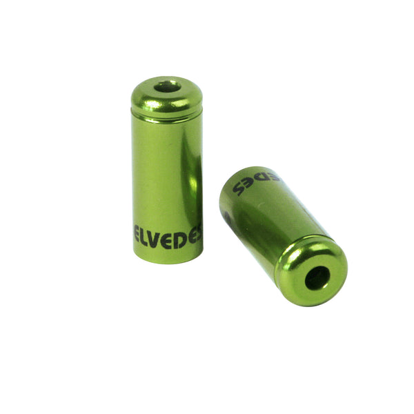 Elvedes cable cap 5mm sealed green (50x) alum. ELV2012005