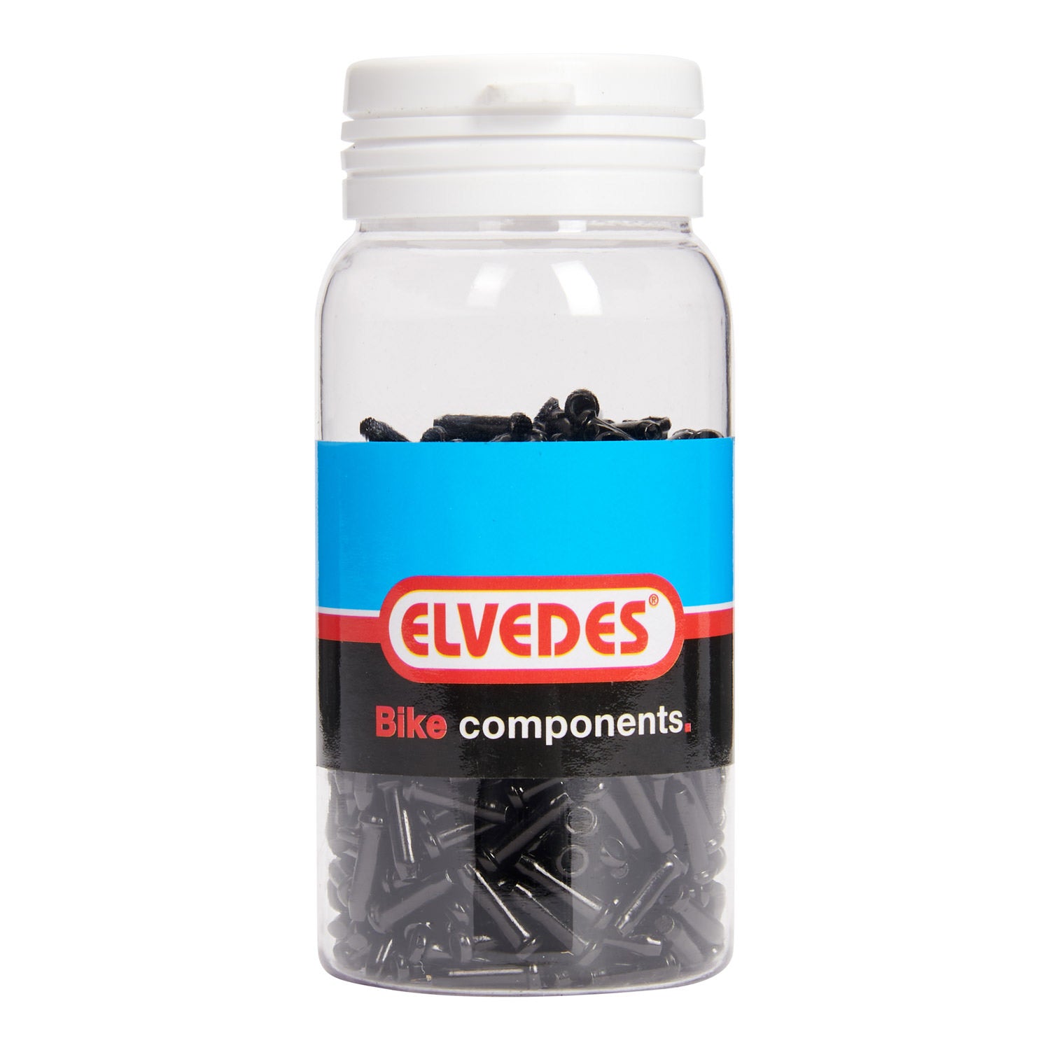 Elvedes anti-fray caps 2.3mm black (500x) alum. ELV20122013