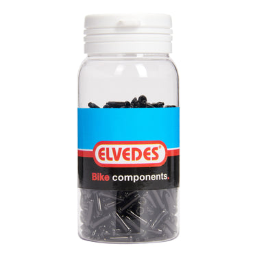 Elvedes antirafeldopjes 2,3mm alu zwart (500st)