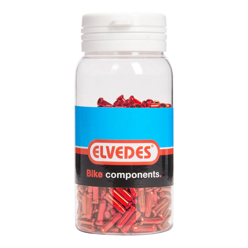 Afbeelding laden in galerijviewer, Elvedes antirafeldopjes 2,3mm rood (500x) alum. elv2012015

