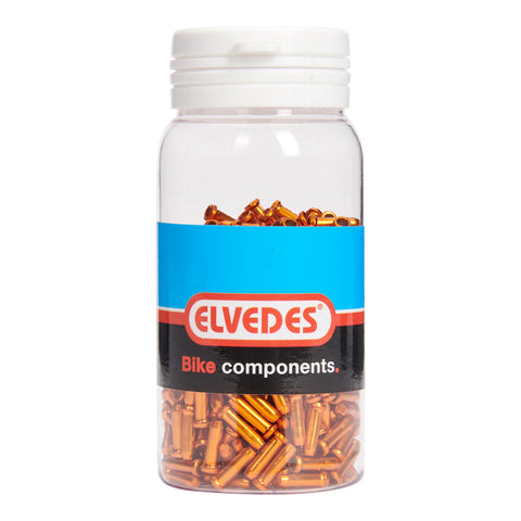 Elvedes anti-fray caps 2.3mm orange (500x) alum. ELV20112017