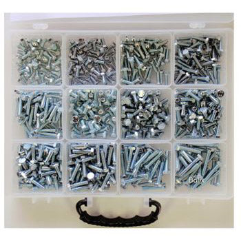 Bofix 217100 Box assortment 12 compartments Hexagon bolts