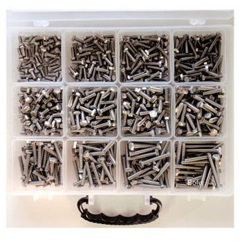 Bofix 218100 Box assortment 12 compartments Hexagon bolts stainless steel