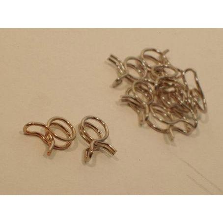 compression spring 9 mm for air hose silver 10 pieces - 297213