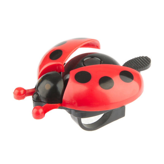 Bicycle Bell Pexkids Ladybugs met open vleugels - rood zwart