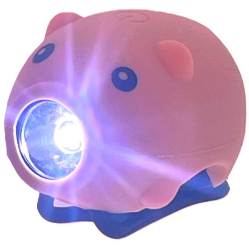 Load image into Gallery viewer, Pexkids fietstoeter varken met led lamp usb roze
