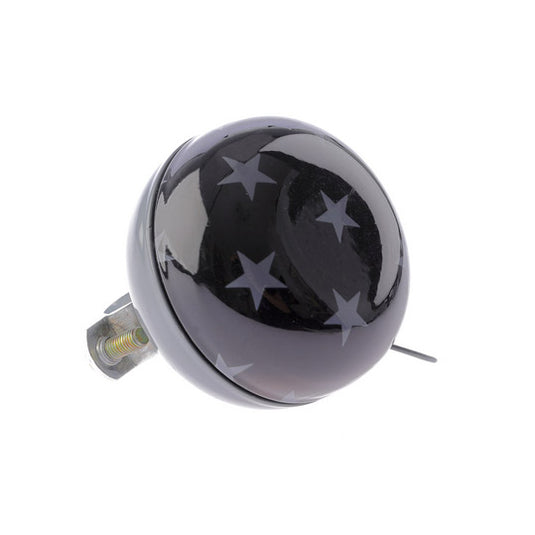 Nv ding dong bel 60mm stars zwart met sterren kaart