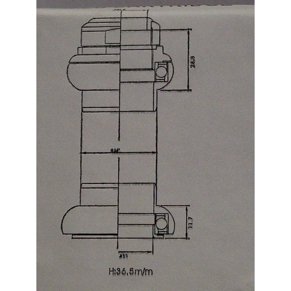 Tecora e headset1 1/8 inch thread cartr alu 30.0 cone polished