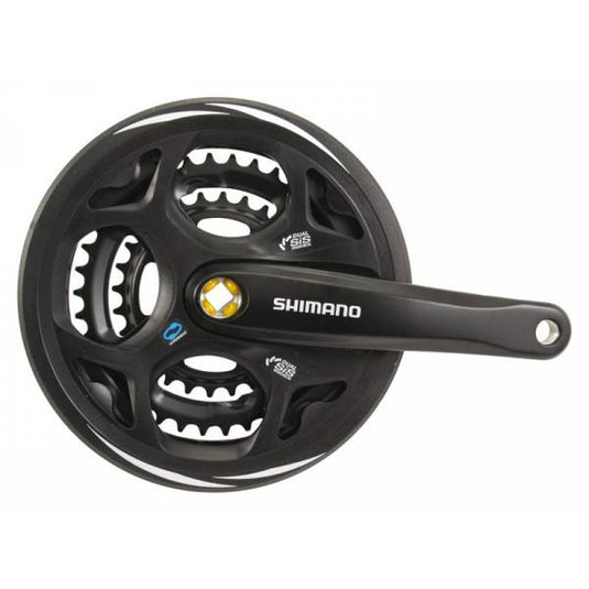 Shimano crankstel altus m311 48-38-28t 175mm +cg kk zwart