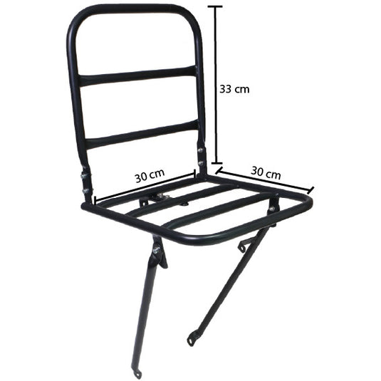 voordrager met kroonboutmontage 30 x 30 cm staal matzwart