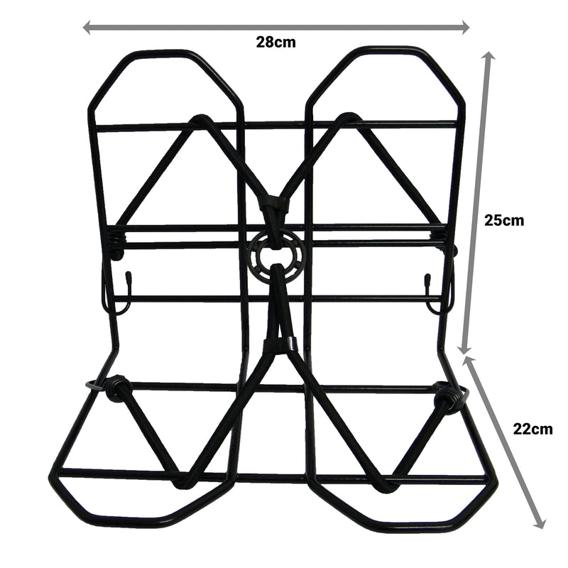 Load image into Gallery viewer, bagagerekje 28 x 25 cm zwart met spin
