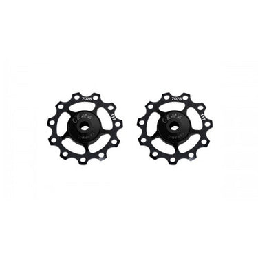 CEMA Derailleurwieltjes ALU 9 10 11V RVS zwart