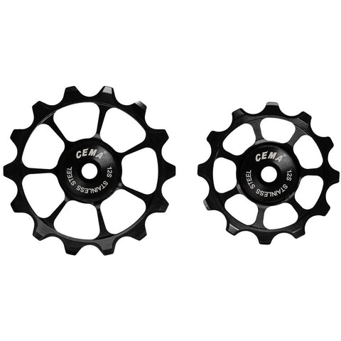 Cema derailleurwieltjes rvs sram axs 12v zwart