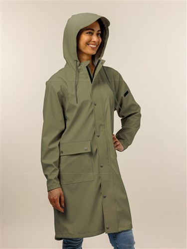 Mirage trenchcoat Rainfall soft touch maat L groen