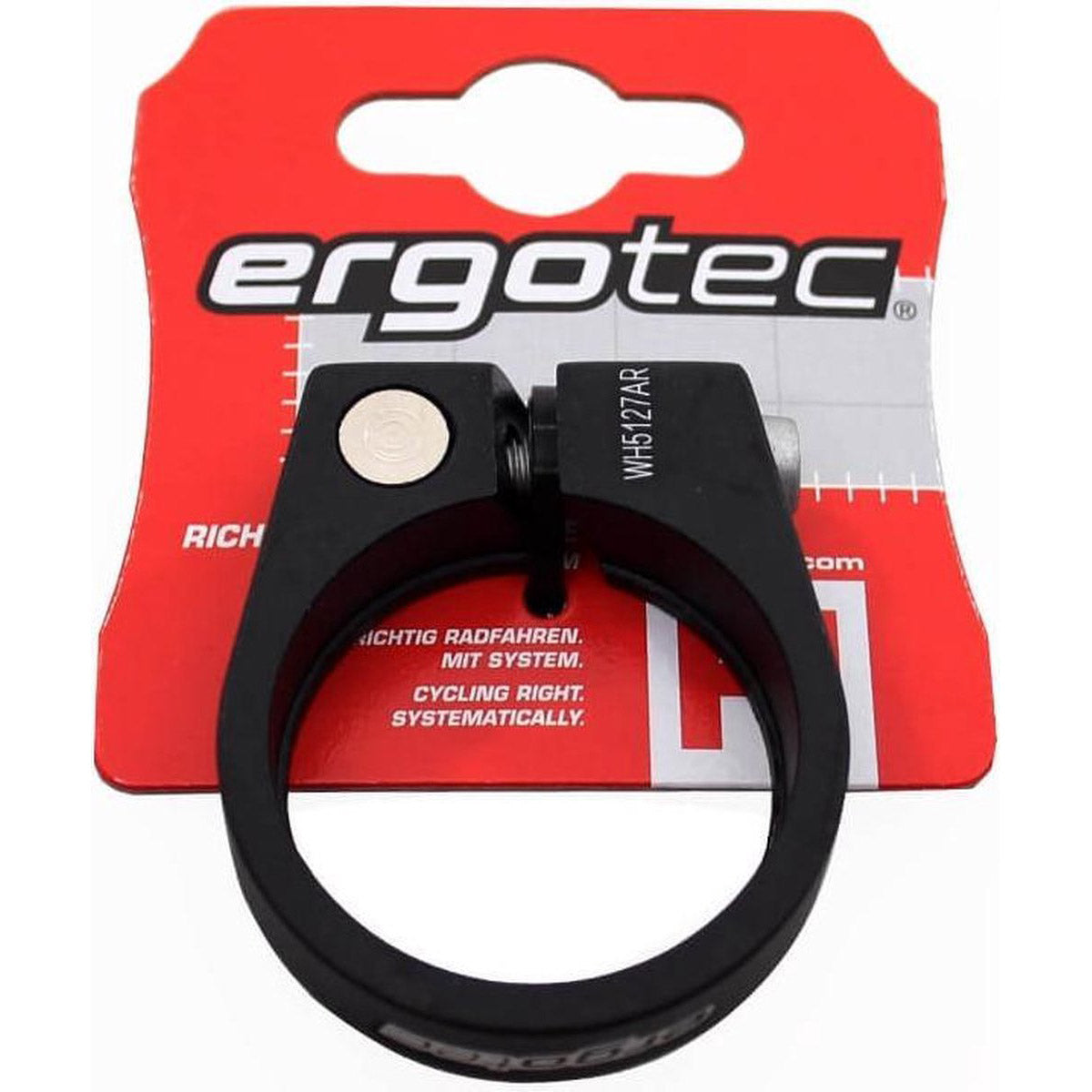 Ergotec Saddle clamp SCI-105 34.9mm with screw matt black