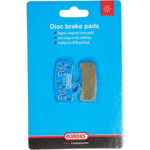 Disc Brake Pad Set Elvedes Organic Hayes Stroker Ace (1 Pair)