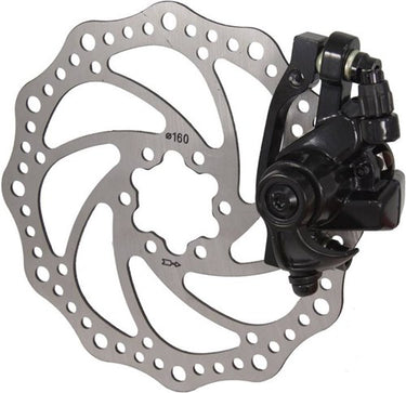 mechanische schijfremset DM33 160 mm voor + achter