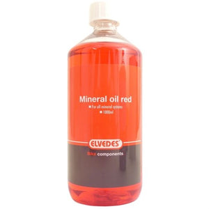 Olie Elvedes rood mineraal vloeistof