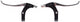 Saccon stel remgrepen v gripshift l+r zwart alu