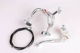 knijprem set achter aluminium zilver