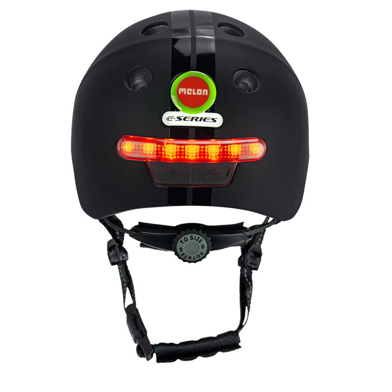 Load image into Gallery viewer, Melon helm met verlichting e-series black ice xl-xxl
