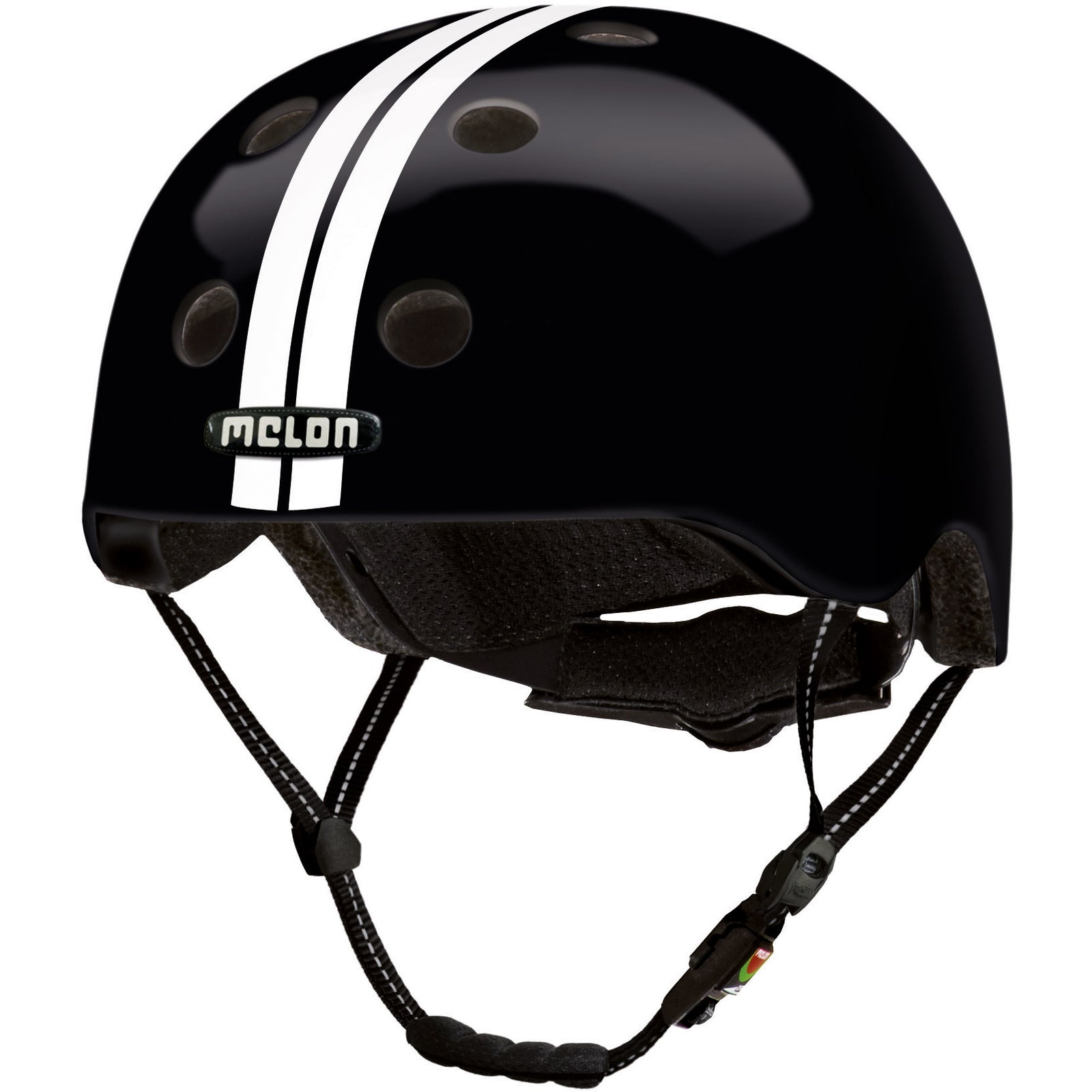 Melon helmet Straight White Black ML(52-58cm) white/black