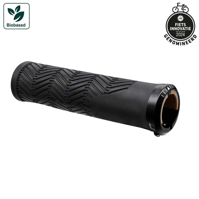 Load image into Gallery viewer, Herrmans handvatset nucore trail wave 130 130mm zwart
