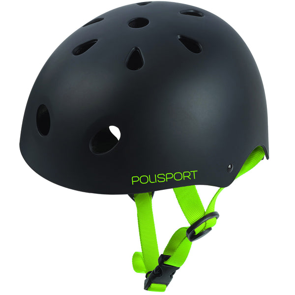 Polisport urban radical bicycle helmet s 53-55cm graffiti black/green