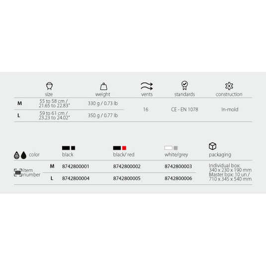 Polisport mountain pro fietshelm l 58-61cm zwart