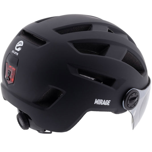 Mirage urban helm speed pedelec led 58-61cm mat zwart