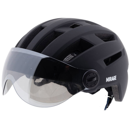 Mirage urban helm speed pedelec led 58-61cm mat zwart