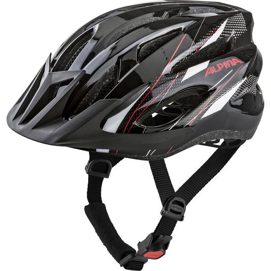 Alpina sports mtb helm mtb17 54-58 glans zwart wit rood