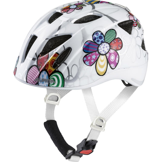 Alpina sports kinderhelm ximo flash white flower 49-54 glans