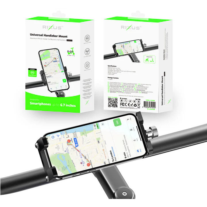 Load image into Gallery viewer, Olympic sportswear rixus telefoonhouder rxhb06 <6,7 aluminium zwart

