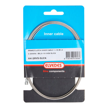 Elvedes rem binnenkabel 2250mm rvs v-nippel