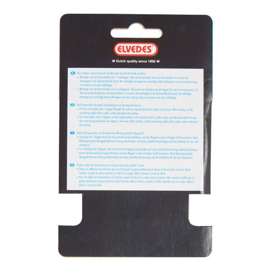 Elvedes rem binnenkabel 2250mm rvs v-nippel