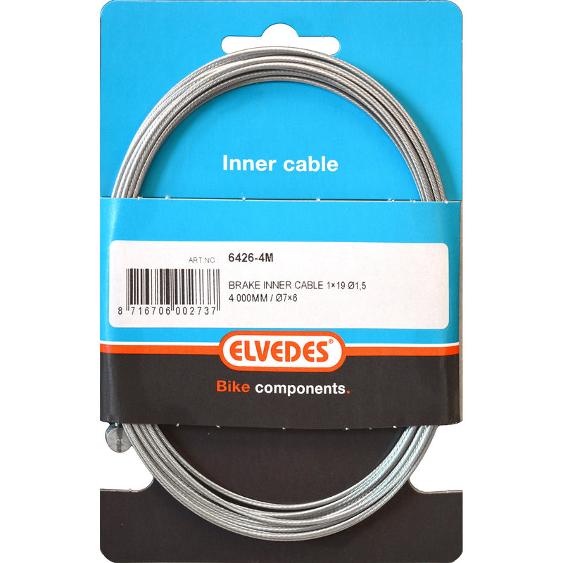 Load image into Gallery viewer, Elvedes rem binnenkabel tandem 4000mm achter t-nippel 6426-4m
