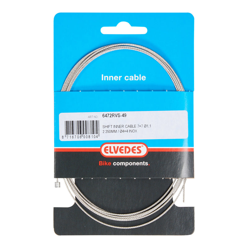 Load image into Gallery viewer, Elvedes schakel binnenk 2250mm rvs n-nippel 6472rvs-49
