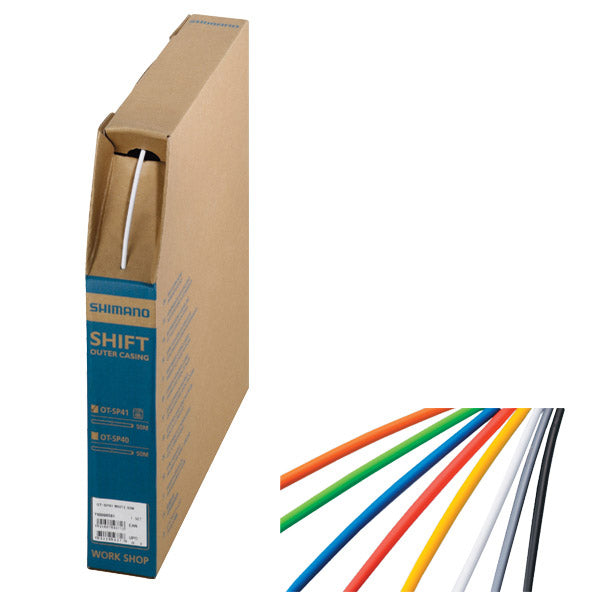 Load image into Gallery viewer, Shimano doos buitenkabel SLR 5mm 40mtr. grijs
