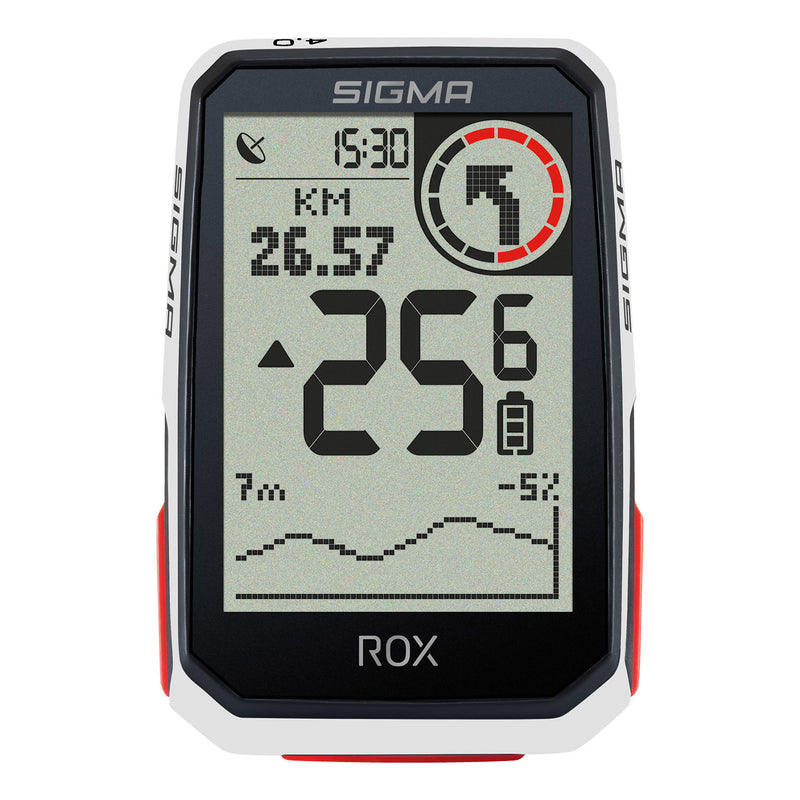 Load image into Gallery viewer, Sigma rox 4.0 gps zw wit hr stuurhouder + ant + ble borstriem
