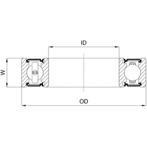 Union kogellager ball bearing cb-200 1 x1 1 8 x5 16
