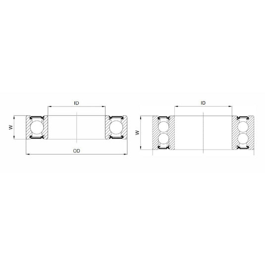 Union kogellager max cb-444 6901v llu 12x24x6