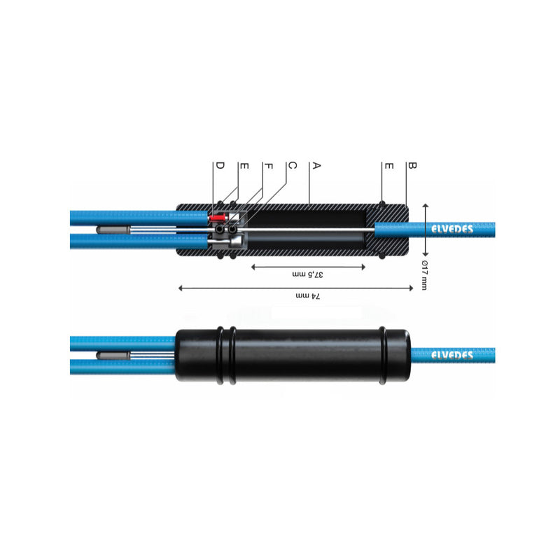 Load image into Gallery viewer, Universele kabelsplitter set Elvedes met optionele ABS functie (op kaart)
