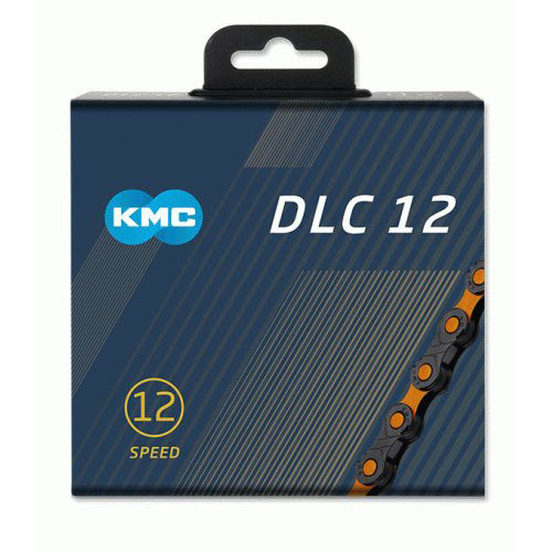 Load image into Gallery viewer, KMC Fietsketting DLC 12 126 schakels - OranjeZwart (272g)
