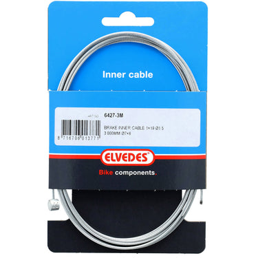 Elvedes rem binnenkabel 3000mm verzinkt �1,5mm t-nippel