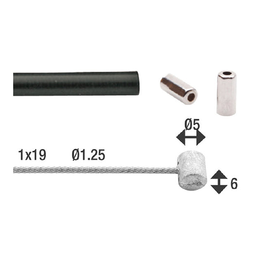 Versnellingskabel hm universeel cpl. 6435