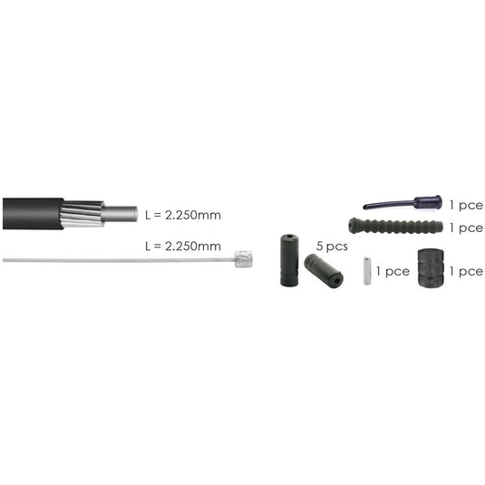 Elvedes schakelkabelkit univ. zwart 2021040