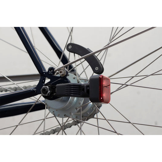 fietsverlichting AMS Constant staal rood wit 4 delig